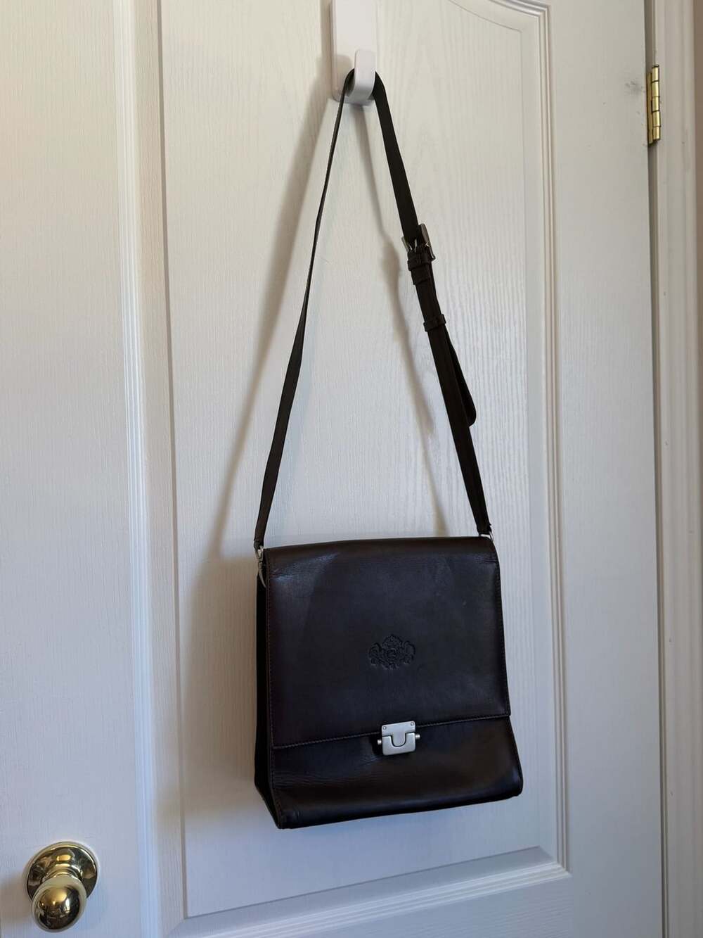 Brown Leather Crossbody Bag